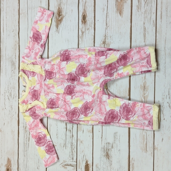 Burt's Bees Floral Romper 0-3M - Picture 1 of 5